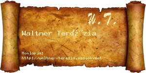 Waltner Terézia névjegykártya